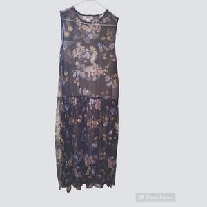 L.i.F.E. FloralDress/ Cover Up NWT Size L